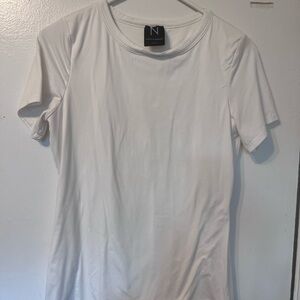 naked wardrobe White Short Sleeve Crew Tee